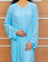 Sky Blue Pakistani Lawn Suit